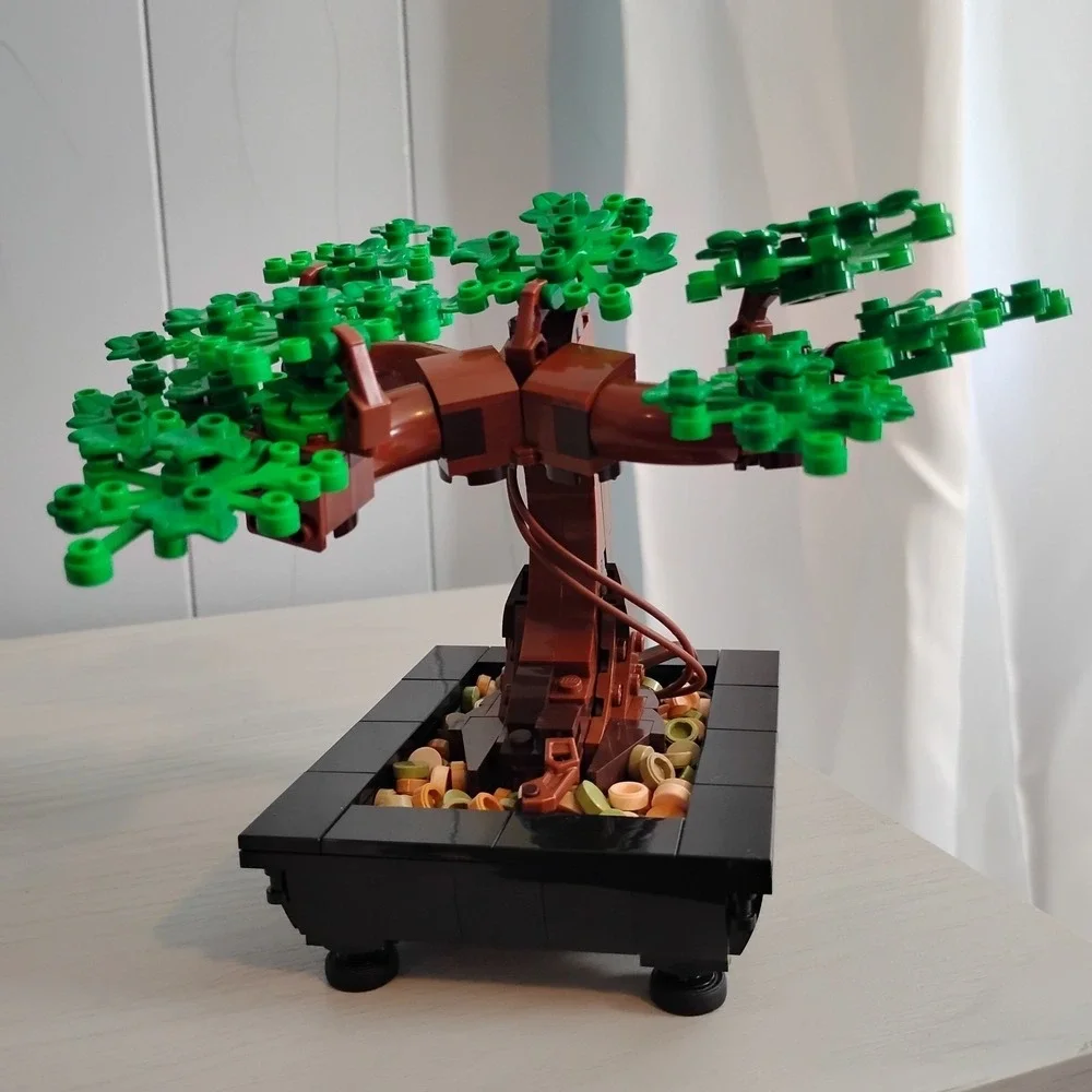 LEGO Botanicals Icons Bonsai Tree 10281 W/ Instructions Pink Frog Cherry Blossom
